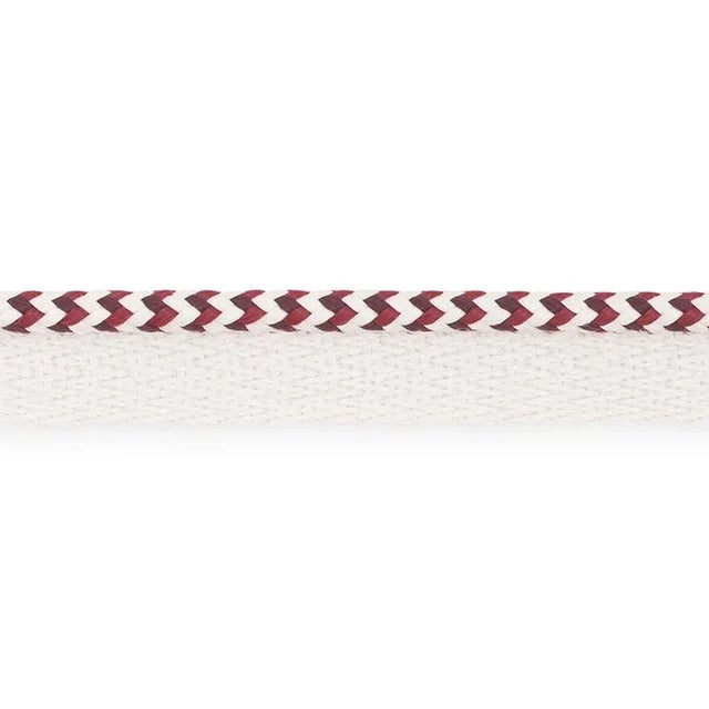 Contemporary Sample - Schumacher Bolander Cord Indoor & Outdoor in Berry For Sale - Image 3 of 3