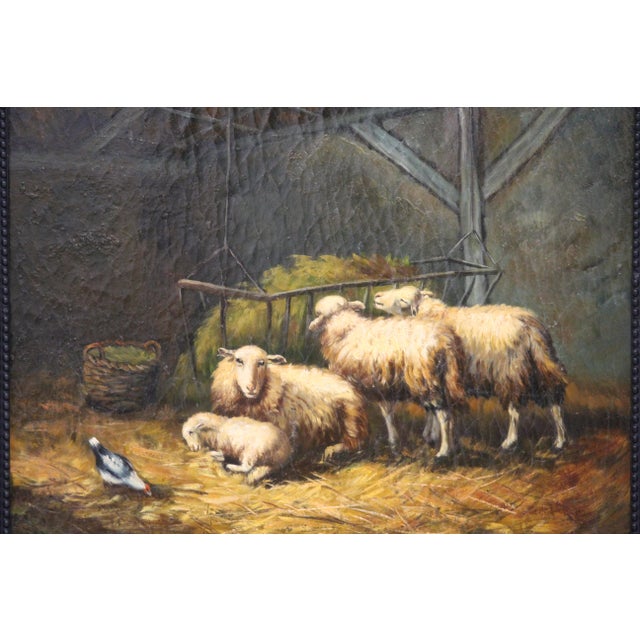 Sheep, 1920s, Oil on Board, Framed For Sale - Image 4 of 16