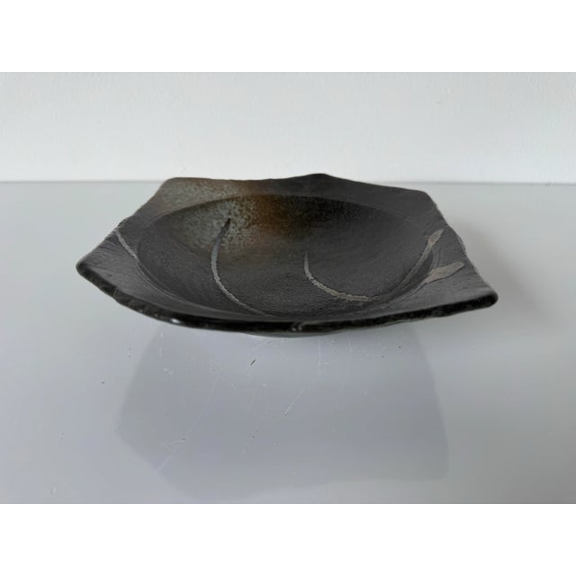 Ceramic Vintage Organic Art Handmade Decorative Pottery Bowl / Dish For Sale - Image 7 of 9