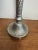 Metal Vintage Hammered Metal Tall Taper Candle Holder Candlestick Silver Tone Decor For Sale - Image 7 of 11