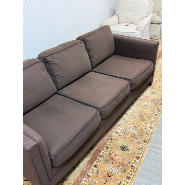 Mitchell Gold + Bob Wiilliams Contrast Trim Sofa For Sale - Image 12 of 12