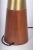 1950s Tall Tony Paul for Westwood Swedish Brass & Solid Walnut Table Lamp For Sale - Image 9 of 11