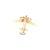 A 14k yellow gold airplane charm. This is a detailed piece in good condition. The wings are engraved Army B-19. It...