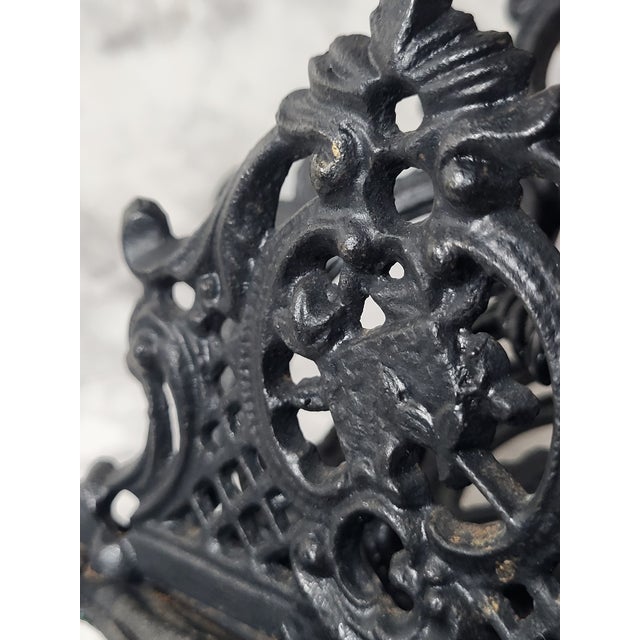 1940s Victorian Cast Iron Letter Holder For Sale - Image 11 of 16