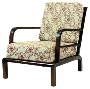 Vintage Wooden Lounge Chair, 1950s