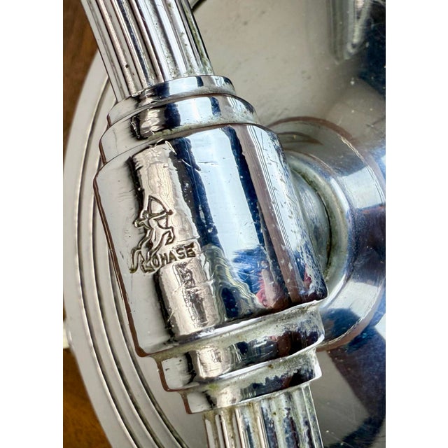 1930’s Art Deco Chrome Hoop Table Lamp by Chase For Sale In New York - Image 6 of 12