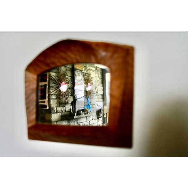 small anthroposophical mirror in walnut wood, 1930 I have official proof of authenticity such as vintage catalogs,...