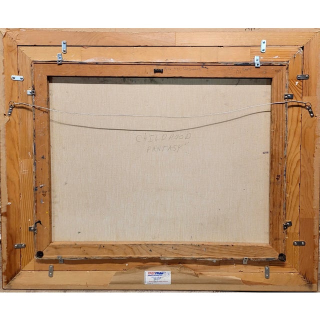 Jim Warren -Brother & Sister Born in a Surreal Futuristic Planet- Oil Painting For Sale - Image 11 of 11