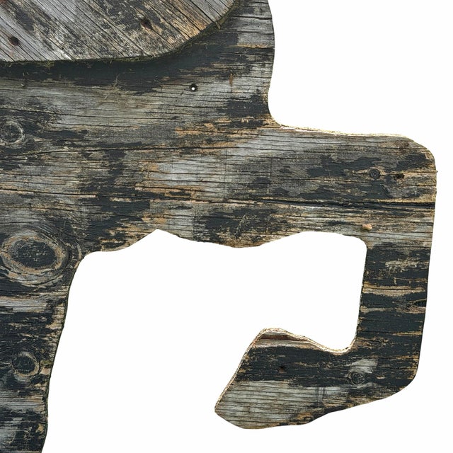 Rather Large Wood Horse Silhouette From a Blacksmith's Forge For Sale - Image 14 of 18