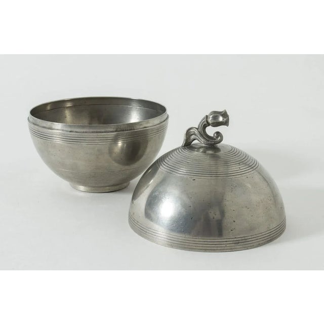 Mid-Century Modern Pewter Jar by Sylvia Stave for C. G. Hallberg, 1930s For Sale - Image 3 of 7