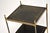 1960s Vintage Brass and Leather Side Table, 1960s For Sale - Image 5 of 9
