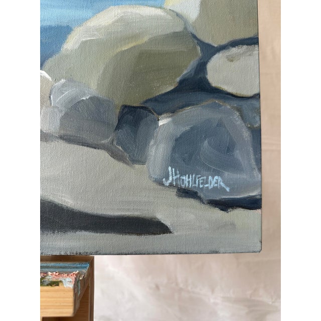 2020s "The Dapper Fisherman" Modern Original Oil Painting, by Jennifer Hohlfelder For Sale - Image 5 of 7