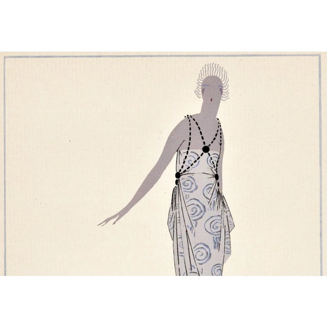 Matted Art Deco Fashion Pochoir For Sale - Image 4 of 6