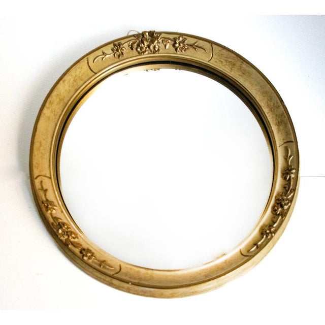 Khaki Vintage French Country Mirror, England For Sale - Image 8 of 9