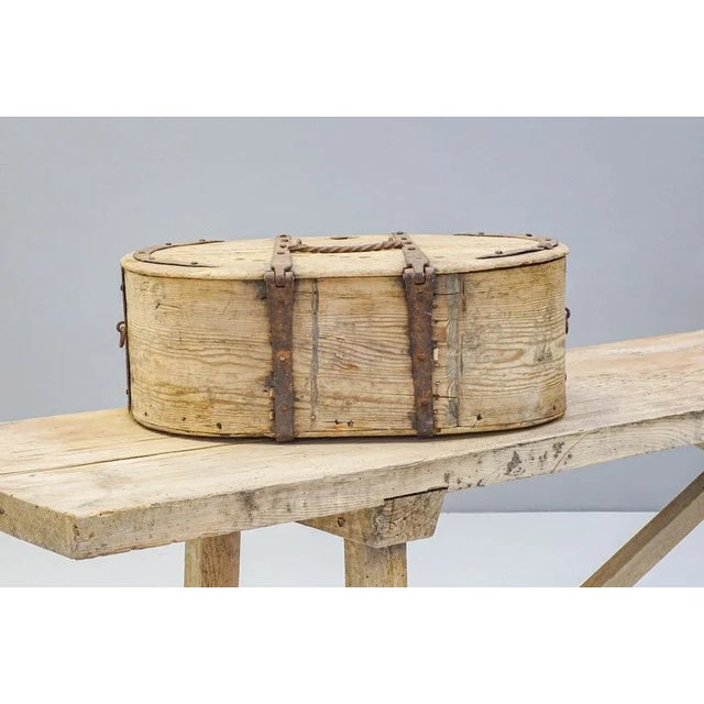 Metal Bound Box, 1840s For Sale - Image 9 of 10