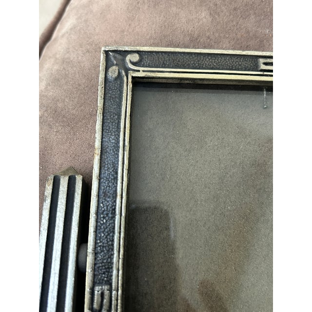 Early 20th Century Art Deco Wooden Swing Picture Frame, 5 X 7 For Sale - Image 5 of 10
