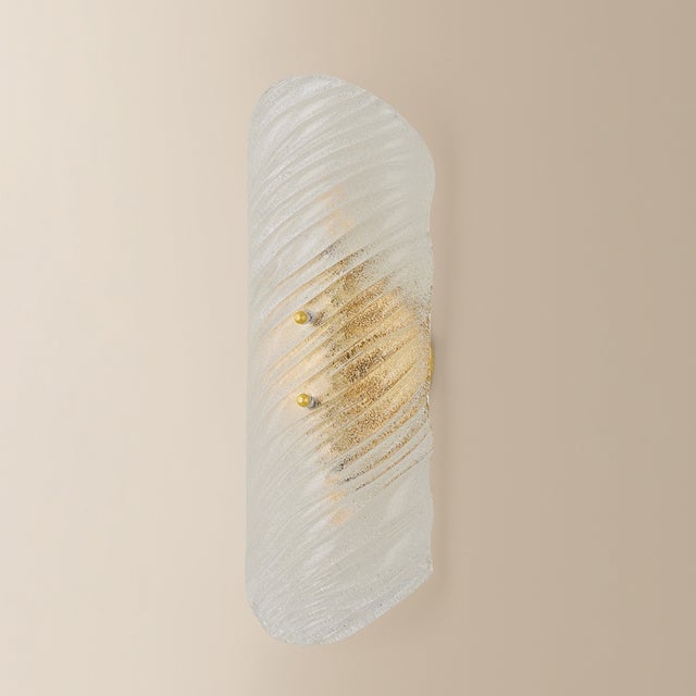 2020s Mitzi Shelley 5.75 in. 2 Light Wall Sconce in Vintage Gold Leaf Finish For Sale - Image 5 of 10