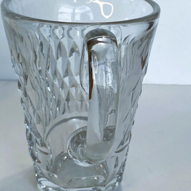 Transparent 1960s Mid-Century Waterford Crystal “Boyne” Decanter & Pitcher Set — Hand-Cut Irish Lead Crystal For Sale - Image 8 of 12