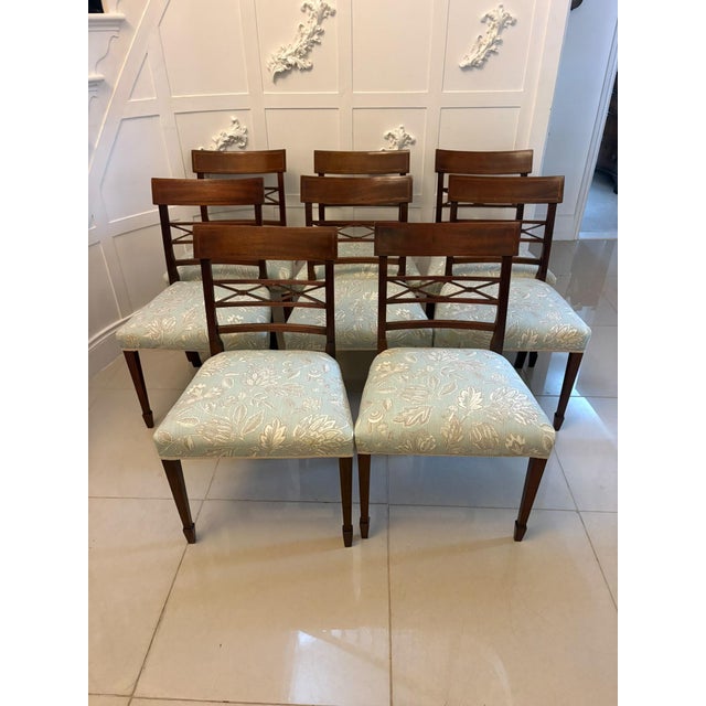 Antique Edwardian Mahogany Dining Chairs, 1900, Set of 10 For Sale - Image 6 of 18