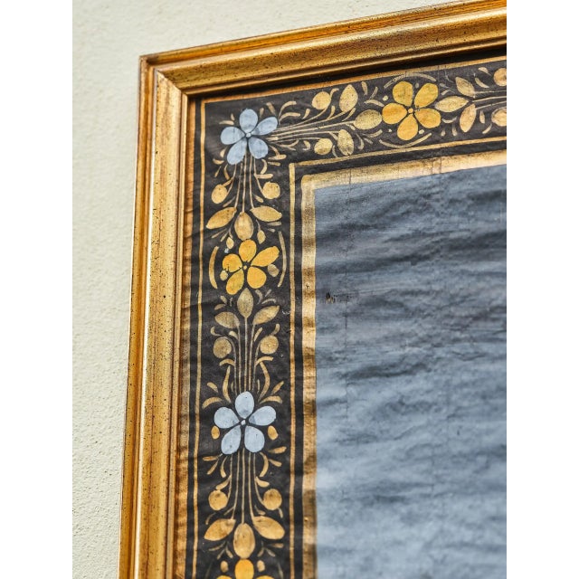 Textile Indian Silk Painting of Krishna and the Ghopis For Sale - Image 7 of 12