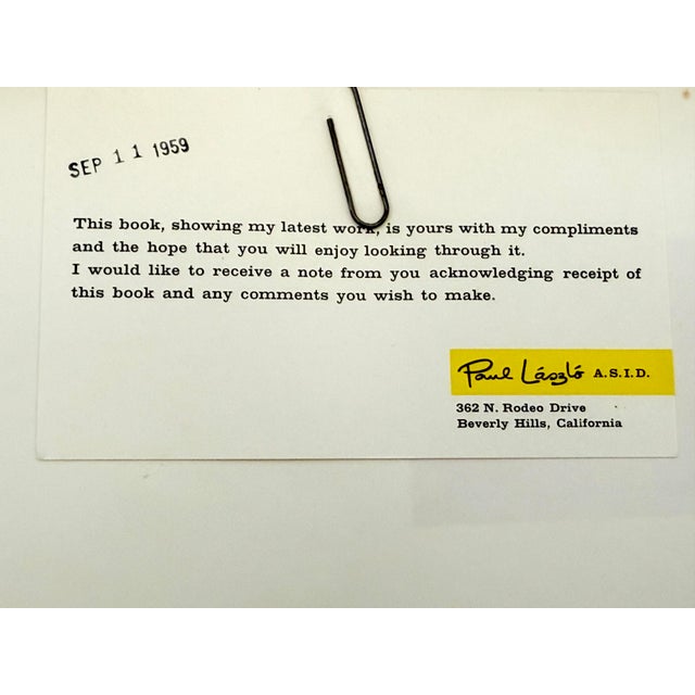 Mid-Century Modern “Paul László” Member of American Society of Industrial Designers For Sale - Image 3 of 12