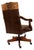 Bowie Axis Chocolate Desk Chair | Western | Executive | Axis Hide | Leather For Sale - Image 4 of 4