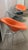 421 Diamond Chairs in Silver Chrome and Peachy Orange Upholstery by Harry Bertoia for Knoll, 1990s, Set of 2 For Sale - Image 11 of 15