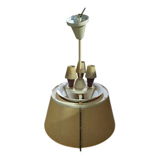 Perforated Steel Hanging Lamp, 1950s For Sale