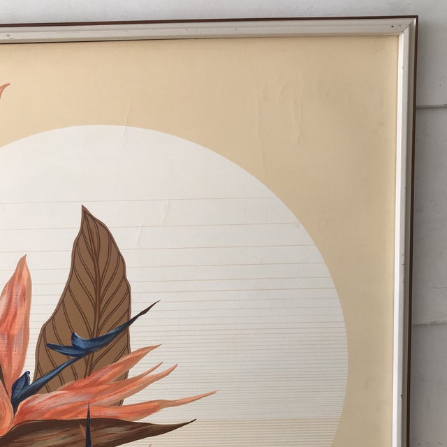 Vintage Birds of Paradise Painting by Letterman Chairish