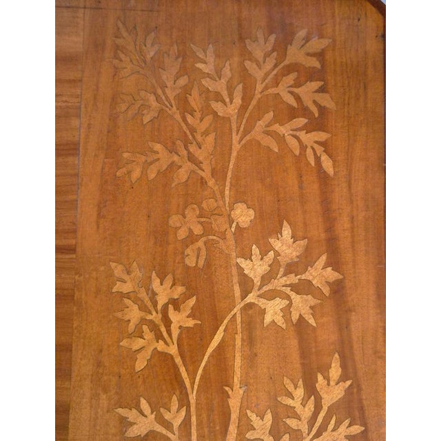 Carl Malmsten Scandinavian Modern Side Table with Intarsia Decor attributed to Carl Malmsten, 1940 For Sale - Image 4 of 9