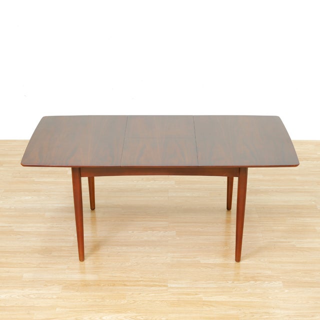 1960s Mid Century English Walnut Extending Dining Table For Sale In Los Angeles - Image 6 of 10