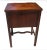 Two-Drawer Serpentine Mahogany Chippendale Side Table With Stenciled Leather Top For Sale - Image 11 of 12