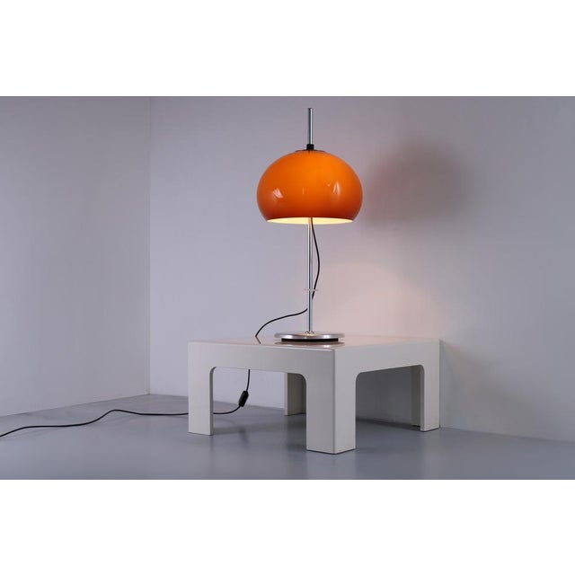 Amber Adjustable Mushroom Table Lamp from Guzzini, 1970s For Sale - Image 16 of 17