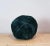 Contemporary Forest Green Faux Fur Ball Pillow For Sale - Image 3 of 4