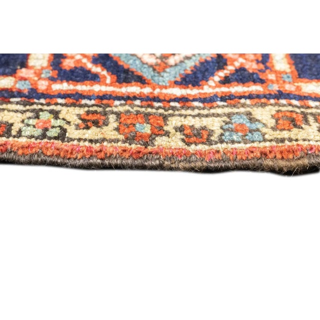 Late 18th Century Antique Persian Serapi Rug 5'1'' x 6'11'' For Sale - Image 10 of 12