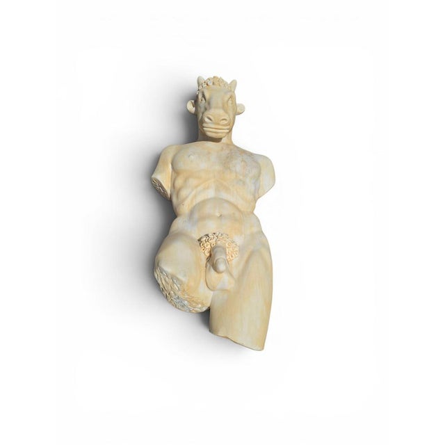 Sculpture of the Minotaur from Greek Mythology, 1940, Marble For Sale - Image 3 of 10