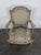Louis XVI Style Cream Lacquered and Upholstered Cabriolet Salon Set with Gilded Highlights, Set of 6 For Sale - Image 10 of 18