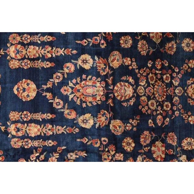 1920s 1920's Antique Sarouk Mohajeran Signed Palace Rug, 13'7" X 24'3" For Sale - Image 5 of 11