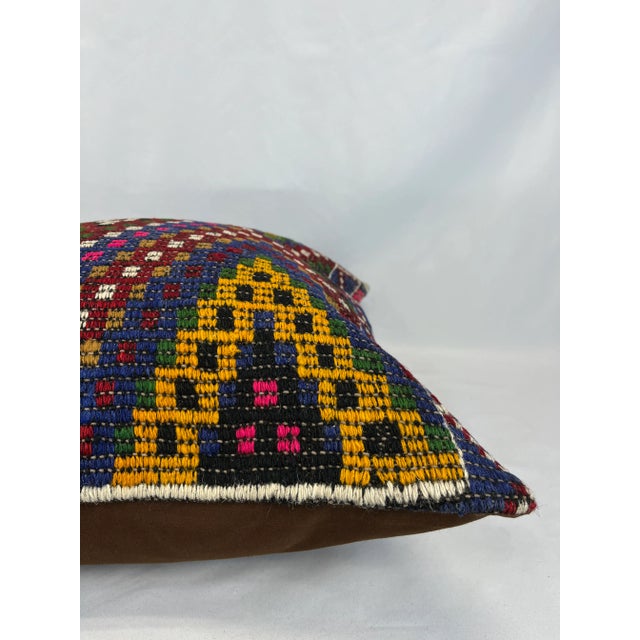 Turkish Kilim Pillow Cover For Sale - Image 4 of 5