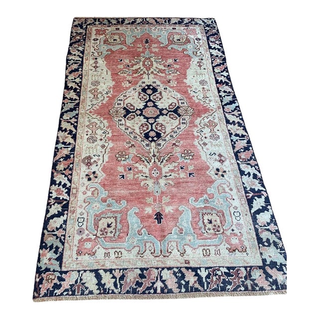 1920s, Handmade Antique Turkish Anatolian Rug 3.7' X 6.4' For Sale