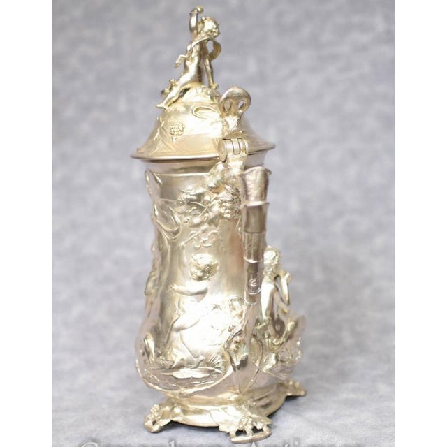 You are viewing a gorgeous silver plated art nouveau style tankard. This would make for a great collectors piece for any...