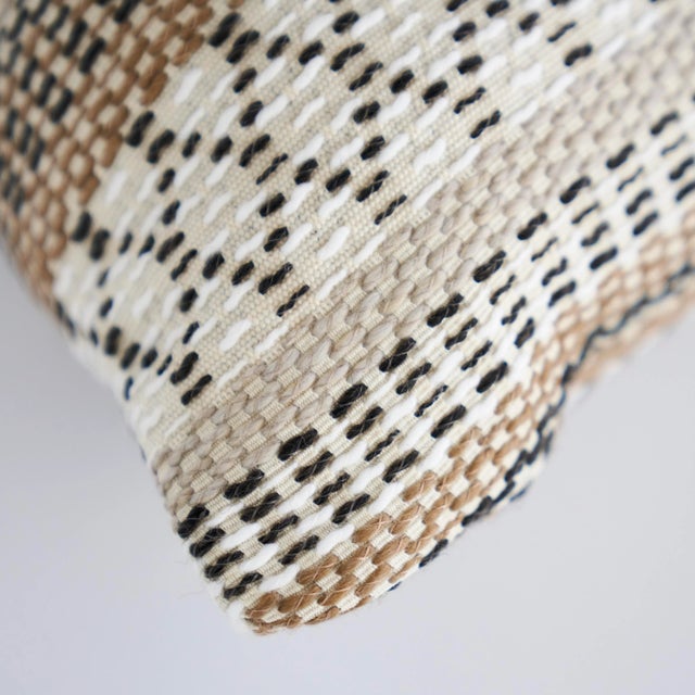This pillow features Fremont Indoor/Outdoor with a Knife Edge finish. Don’t be fooled by this rich, geometric woven...