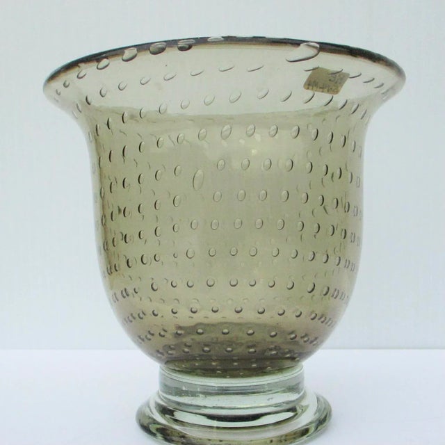 Italian Italian Bubble Art Glass Urn For Sale - Image 3 of 6