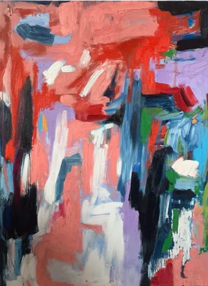 "Our Day Will Come" Contemporary Abstract Expressionist Oil Painting by Monica Shulman