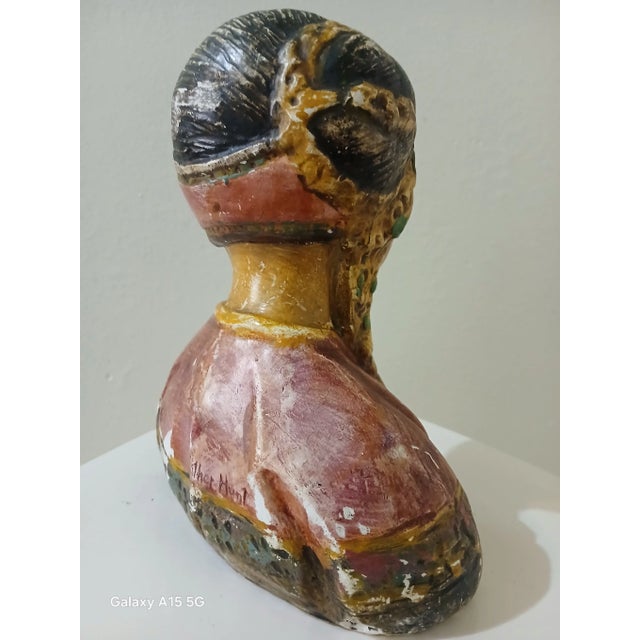 Esther Hunt Chalkware Bust For Sale In Chicago - Image 6 of 10