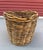 Vintage Rustic European Thick Wicker Basket For Sale In Palm Springs - Image 6 of 6