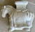 Circa 1980 Fabulous Linen-Hued Earthenware Pony Garden Stool / Plant Stand For Sale - Image 15 of 18