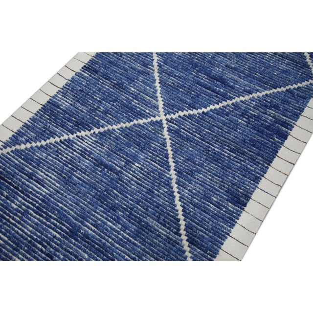 Modern Early 21st Century Modern Handmade Tulu Rug 3'2x 6'5 For Sale - Image 3 of 7