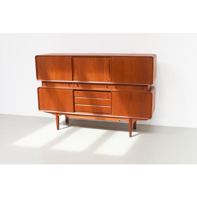 Danish Mid-Century Teak Double Decker Sideboard, 1960s. Rare and stunning Scandinavian Mid-Century Modern two tier...