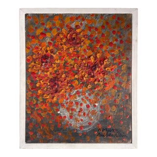 Framed Still Life Painting by Avrum Rubinstein Circa 1961 For Sale